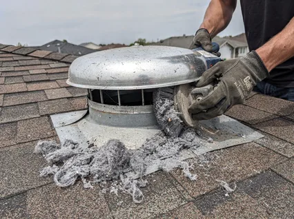 Cleaning Dryer Vent On Roof in East Los Angeles